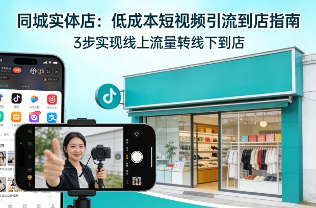 同城实体店，如何低成本把客户从短视频带到线下门店 - 渡客网创