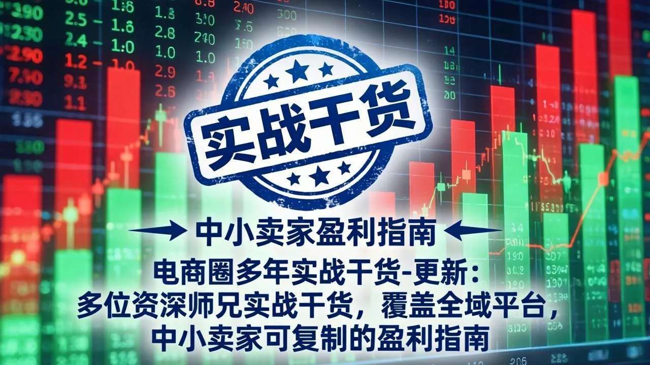 电商圈多年实战干货-更新5月20：多位资深师兄实战干货/覆盖全域平台，中小卖家可复制的盈利指南 - 渡客网创