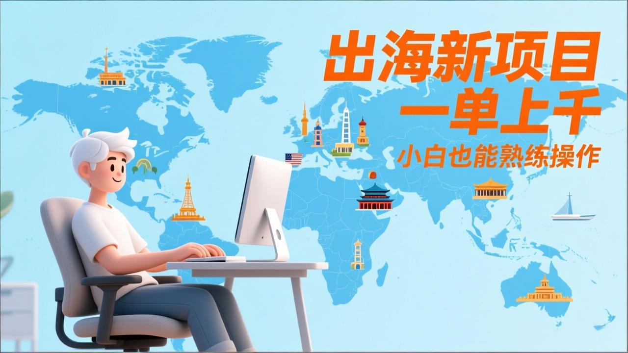 出海新项目，一单上千，小白也能熟练操作 - 渡客网创