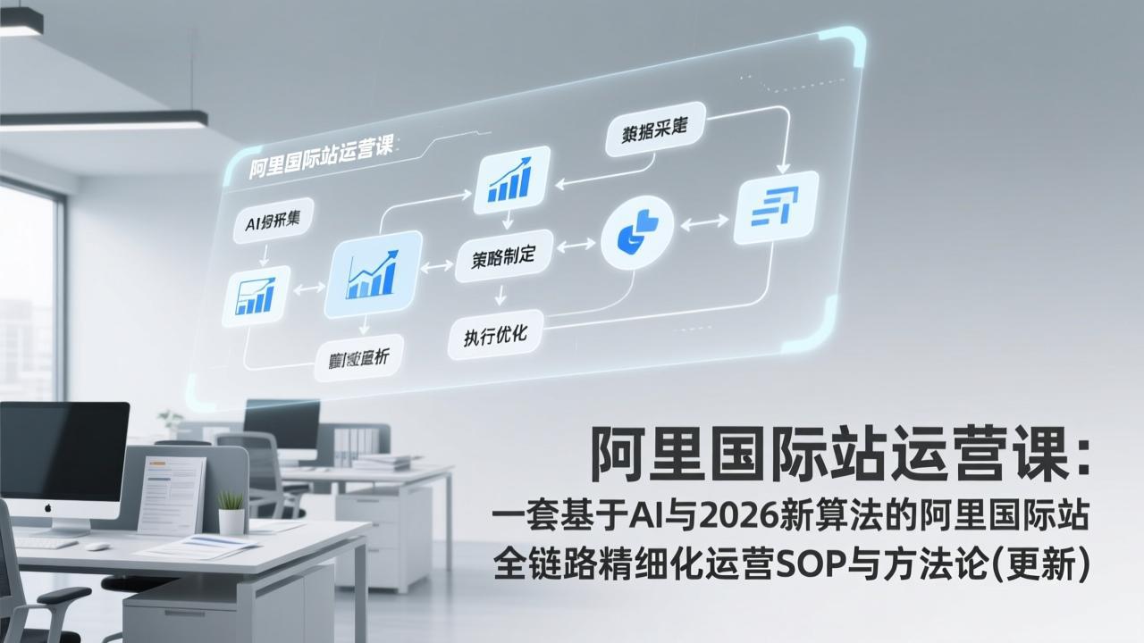 阿里国际站运营课:一套基于AI与2026新算法的阿里国际站全链路精细化运营SOP与方法论(更新 阿里国际站运营课:一套基于AI与2026新算法的阿里国际站全链路精细化运营SOP与方法论(更新
