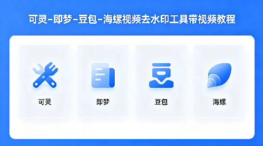 可灵–即梦–豆包–海螺视频去水印工具带视频教程 - 渡客网创