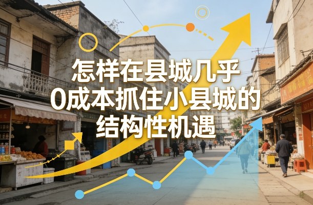 付费文章:怎样在县城几乎0成本抓住小县城的结构性机遇 付费文章:怎样在县城几乎0成本抓住小县城的结构性机遇