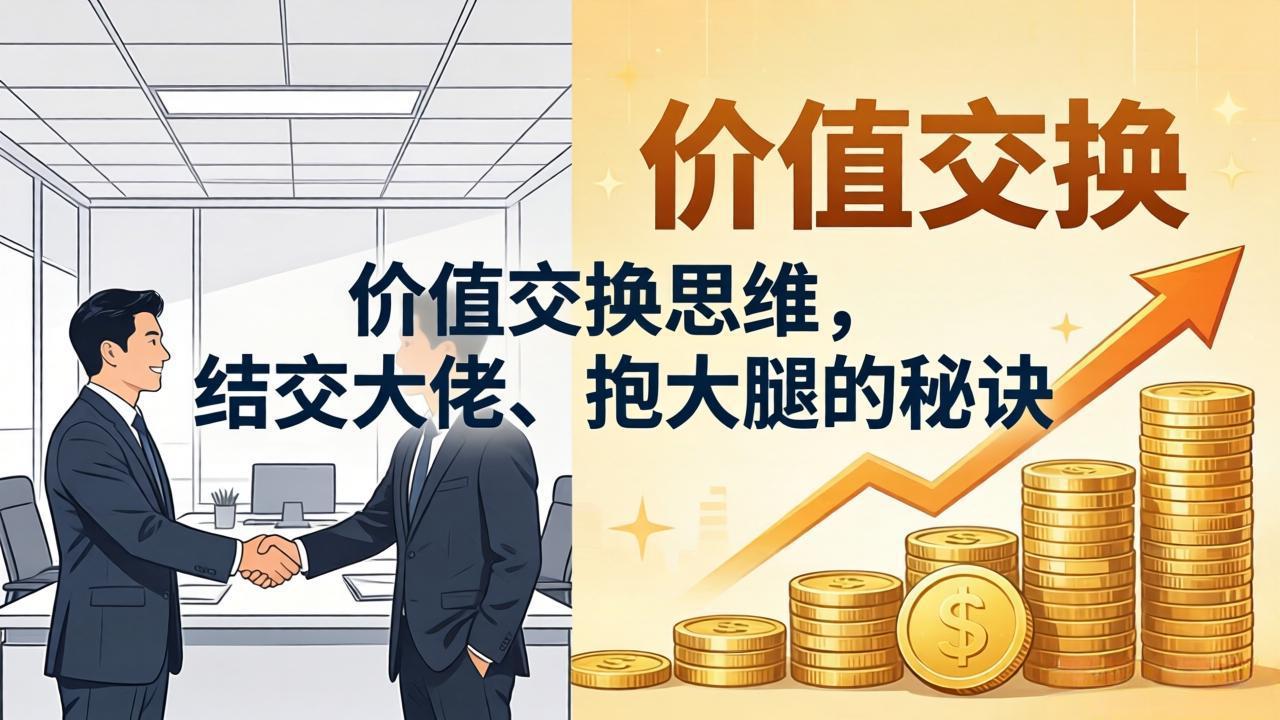 某付费文章：价值交换思维，结交大佬、抱大腿的秘诀 - 渡客网创