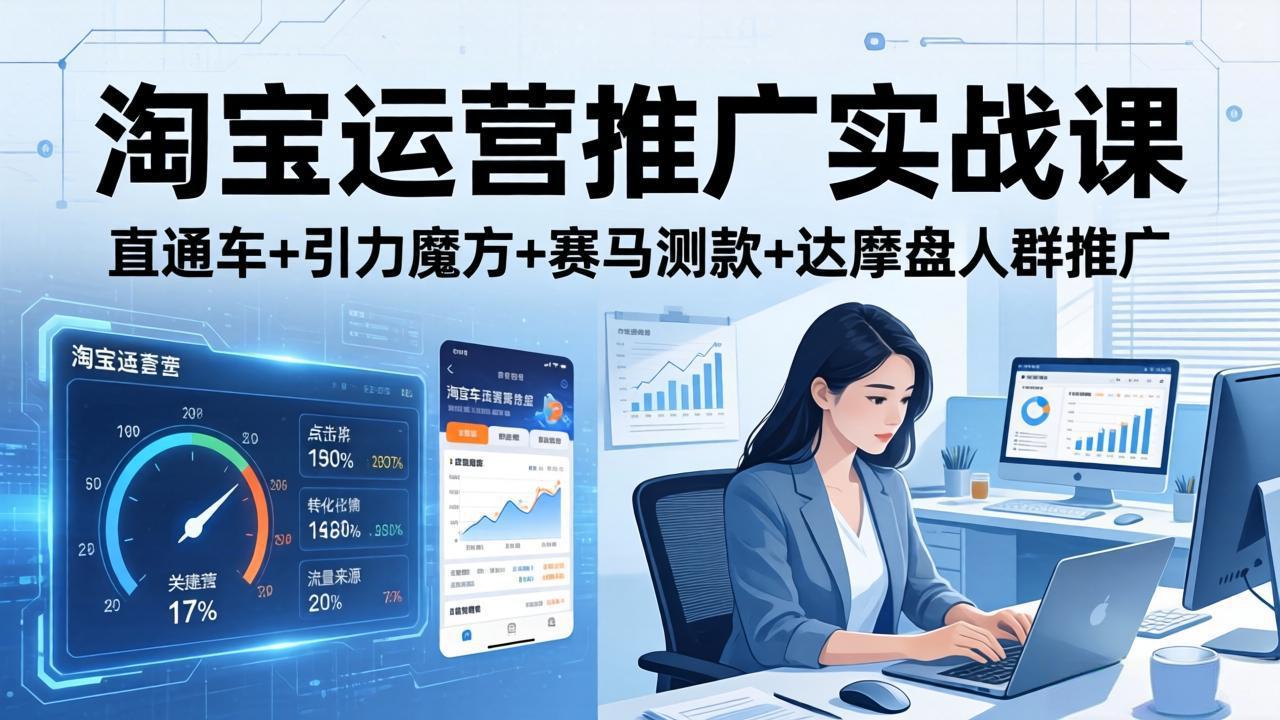淘宝运营推广实战课(更新26年4月 - 渡客网创