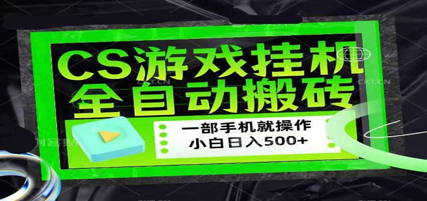 CSGO游戏挂机捡漏搬砖，超稳定的项目，带领1000+小白实现日入500+ - 渡客网创