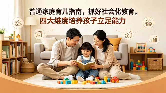 付费文章：普通家庭育儿指南，抓好社会化教育，四大维度培养孩子立足能力 - 渡客网创