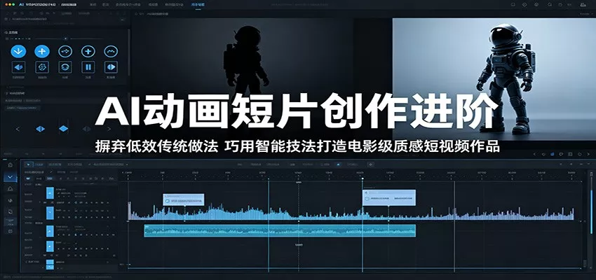AI动画短片创作进阶：摒弃低效传统做法，巧用智能技法打造电影级质感短视频作品 - 渡客网创