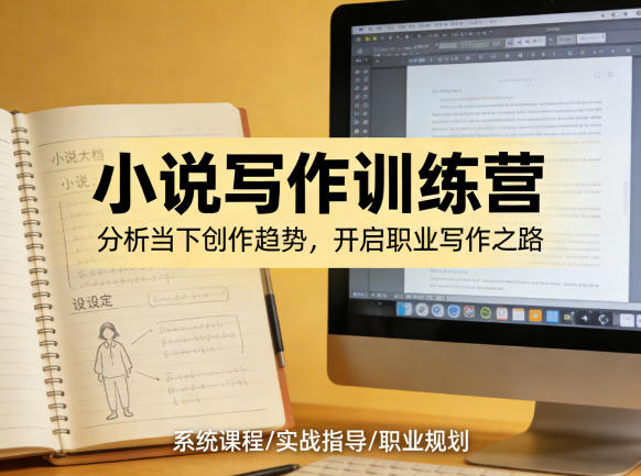 小说加写作训练营，带你分析如何在当下脱颖而出，开启你的职业创作之路 - 渡客网创