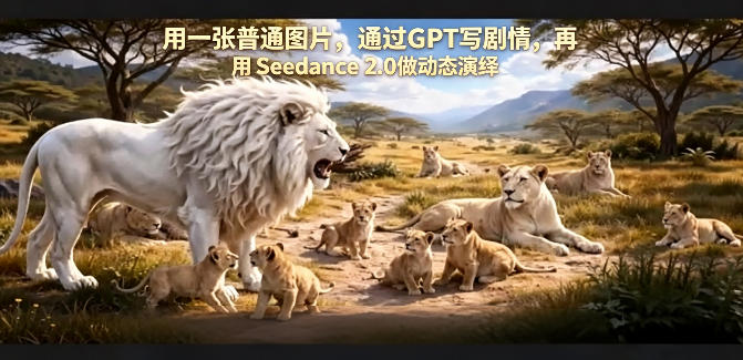 用一张普通图片，通过GPT写剧情，再用Seedance 2.0做动态演绎，居然能生成迪士尼风格搞笑动画 - 渡客网创