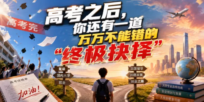 付费文章：高考之后，你还有一道万万不能错的“终极抉择” - 渡客网创