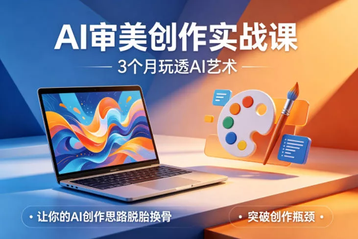 AI审美创作实战课，3个月玩透AI艺术，让你的AI创作思路脱胎换骨，突破创作瓶颈(更新0617) - 渡客网创