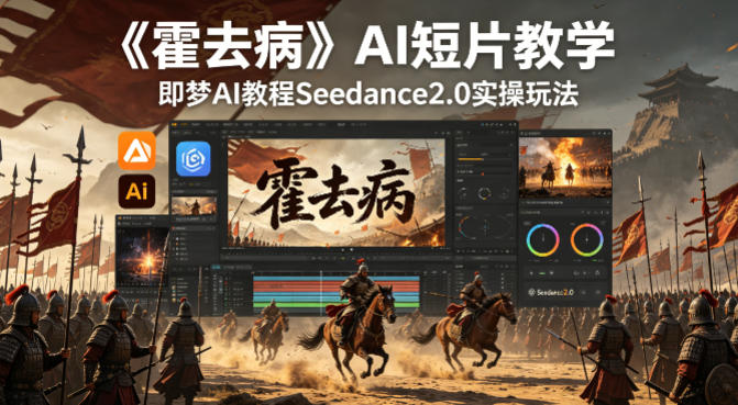 《霍去病》AI短片教学，即梦AI教程Seedance2.0实操玩法 - 渡客网创