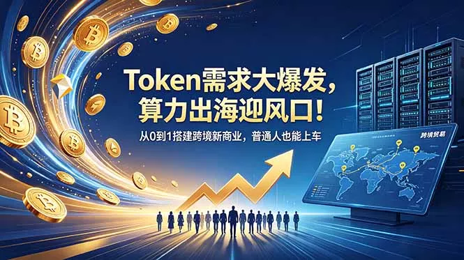 Token需求大爆发，算力出海迎风口！从0到1搭建跨境新商业，普通人也能上车 - 渡客网创