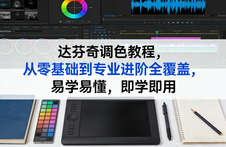 达芬奇调色教程，从零基础到专业进阶全覆盖，易学易懂，即学即用 - 渡客网创