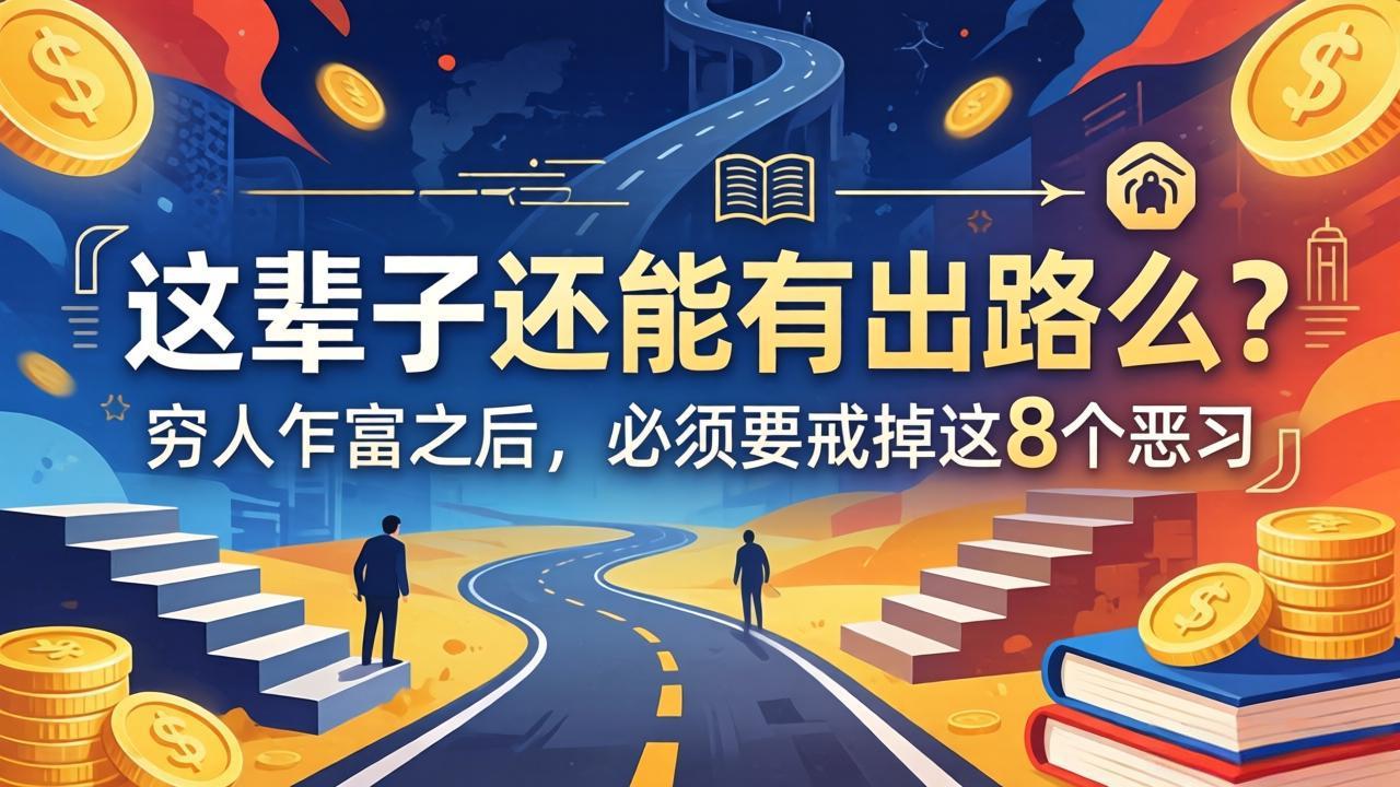 关于人生两篇付费文章【这辈子还能有出路么？】【穷人乍富之后，必须要戒掉这8个恶习】 - 渡客网创