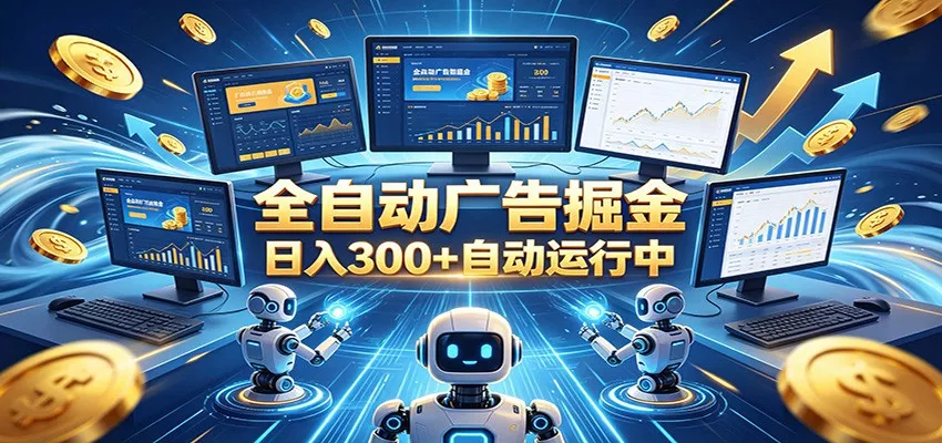 自动广告G机，日入300+，正规平台，广告浏览获益，时间自由，适合各类人群日常增收 - 渡客网创