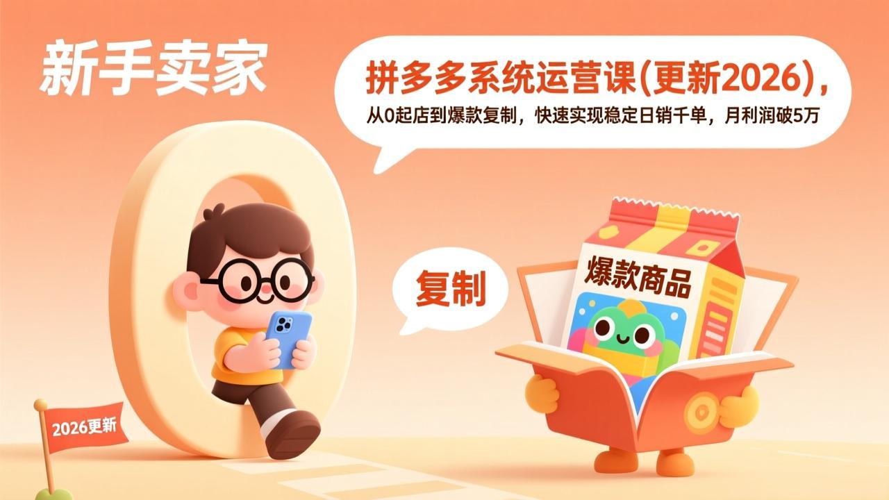 拼多多系统运营课(更新3月 - 渡客网创