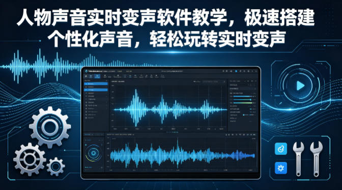 人物声音实时变声软件教学，极速搭建个性化声音，轻松玩转实时变声 - 渡客网创