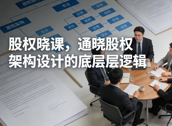 股权晓课，通晓股权架构设计的底层逻辑 - 渡客网创