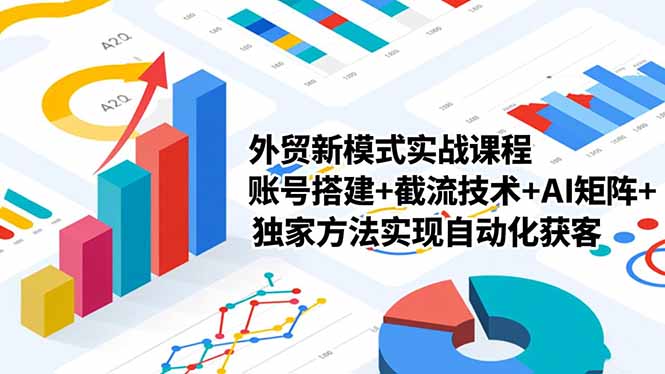外贸新模式实战课程-更新2月，账号搭建+截流技术+AI矩阵+独家方法实现自动化获客 - 渡客网创