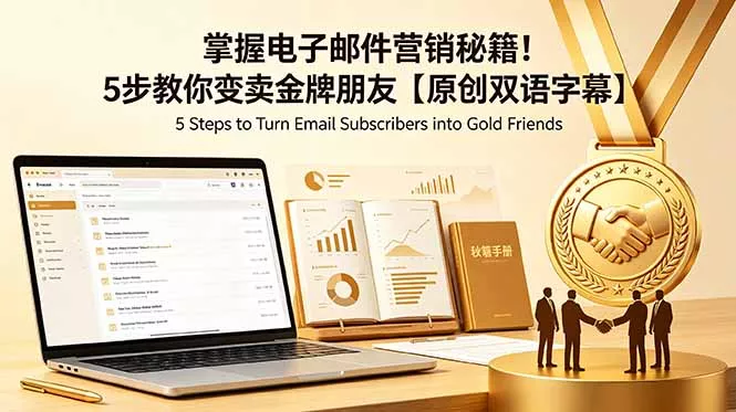 掌握电子邮件营销秘籍！5步教你变卖金牌朋友【原创双语字幕】 - 渡客网创