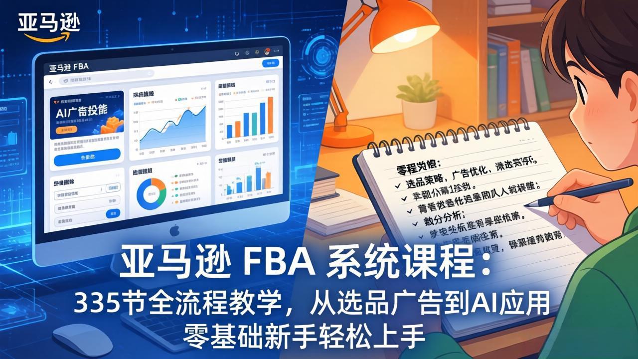 亚马逊 FBA 系统课程(更新26年3月 - 渡客网创