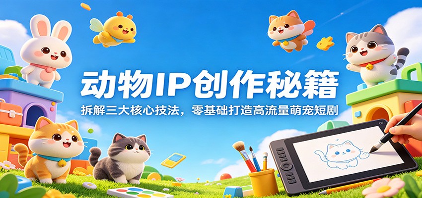 动物IP创作秘籍：拆解三大核心技法，零基础打造高流量萌宠短剧 - 渡客网创