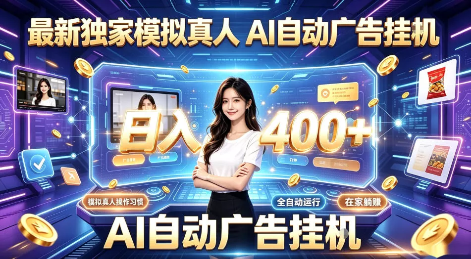 最新独家模拟真人，AI自动挂号挂G，日入400+，全程全自动运行，无需人工【揭秘】 - 渡客网创