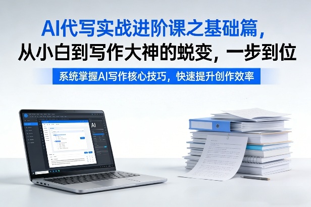AI代写实战进阶课之基础篇，从小白到写作大神的蜕变，一步到位【揭秘】 - 渡客网创