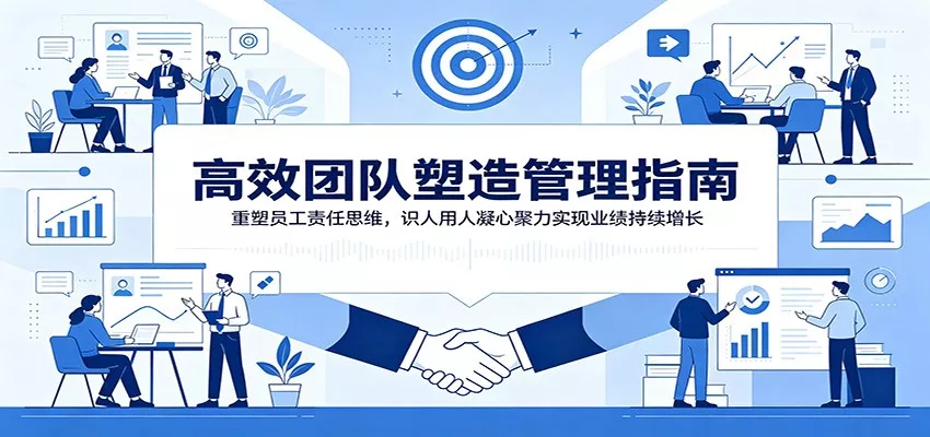 高效团队塑造管理指南：重塑员工责任思维，识人用人凝心聚力实现业绩持续增长 - 渡客网创