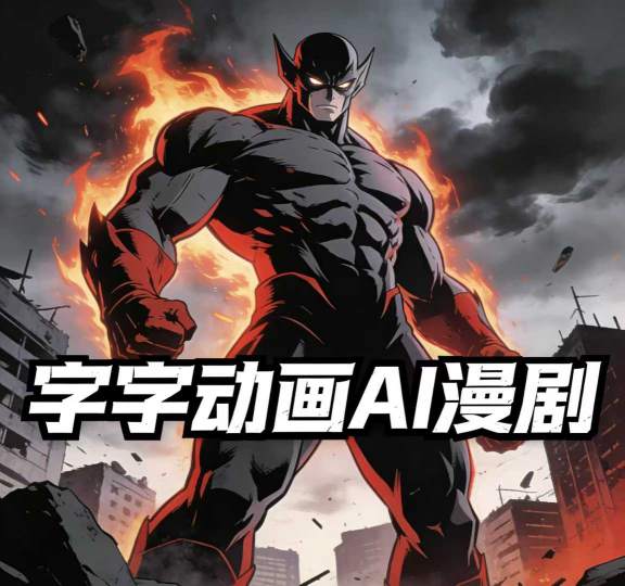字字动画AI漫剧2026年第1期系统课程，小白看完就能学会实操的漫剧课，单人月收1-3W - 渡客网创