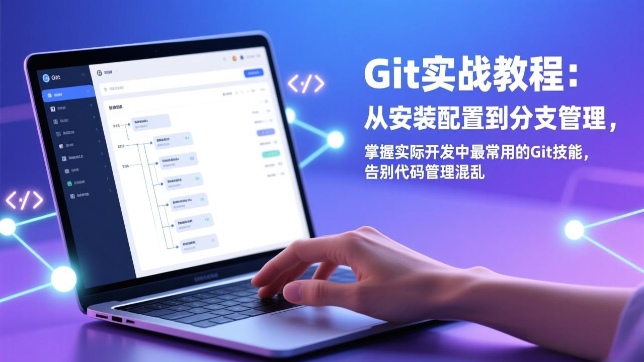 Git实战教程：从安装配置到分支管理，掌握实际开发中最常用的Git技能，告别代码管理混乱 - 渡客网创
