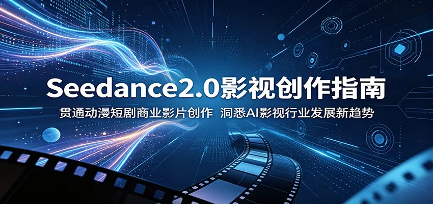 Seedance2.0影视创作指南：贯通动漫短剧商业影片创作，洞悉AI影视行业发展新趋势 - 渡客网创
