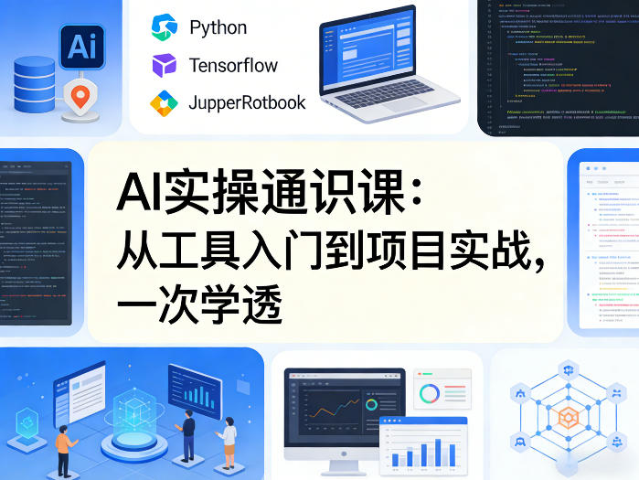 AI实操通识课，从工具入门到项目实战，一次学透 - 渡客网创