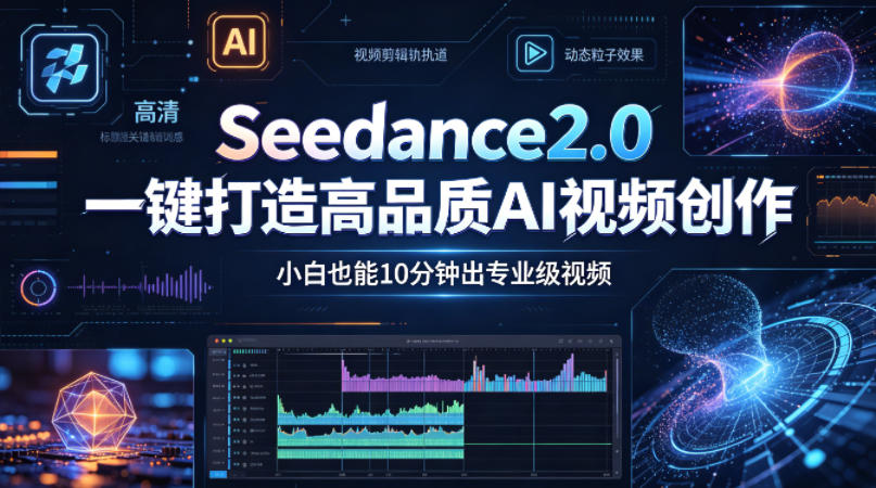 Seedance2.0一键打造高品质AI视频创作，小白也能10分钟出专业级视频 - 渡客网创