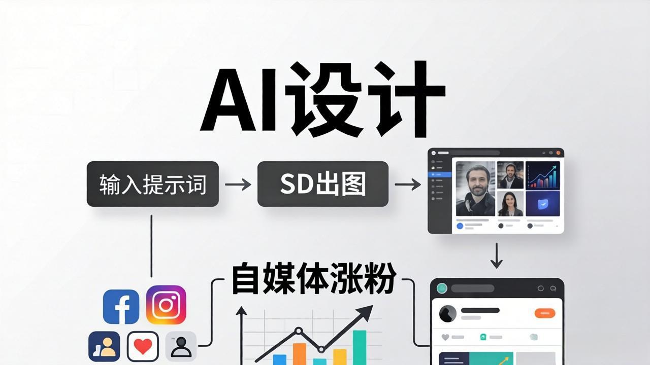 人人都是AI设计师：SD出图+自媒体涨粉一站教学，告别图文素材焦虑，AI设计让你轻松避开内卷 - 渡客网创