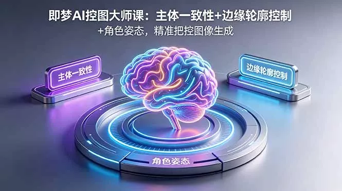 即梦AI控图大师课：主体一致性+边缘轮廓控制+角色姿态，精准把控图像生成 - 渡客网创
