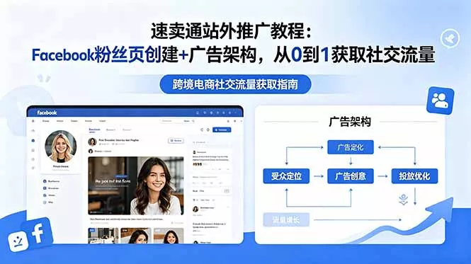 速卖通站外推广教程：Facebook粉丝页创建+广告架构，从0到1获取社交流量 - 渡客网创