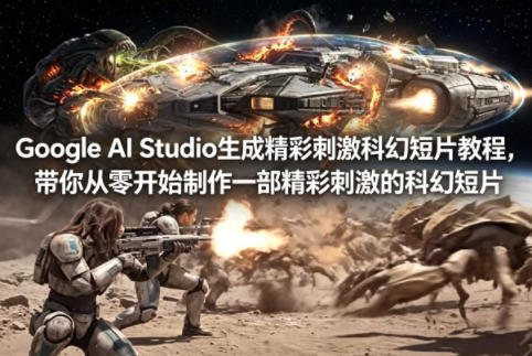 Google AI Studio生成精彩刺激科幻短片教程，带你从零开始制作一部精彩刺激的科幻短片【双语字幕】 - 渡客网创