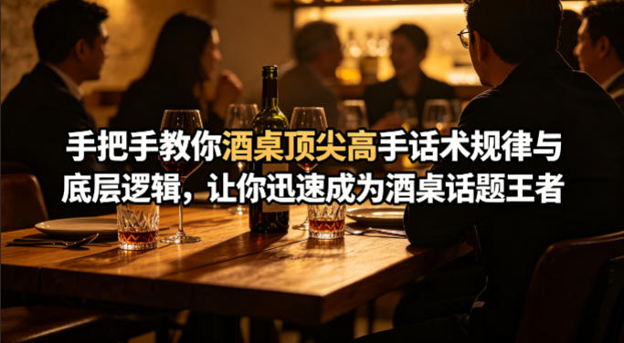付费文章：手把手教你酒桌顶尖高手话术规律与底层逻辑，让你迅速成为酒桌话题王者(二十年全网独家经验分享) - 渡客网创