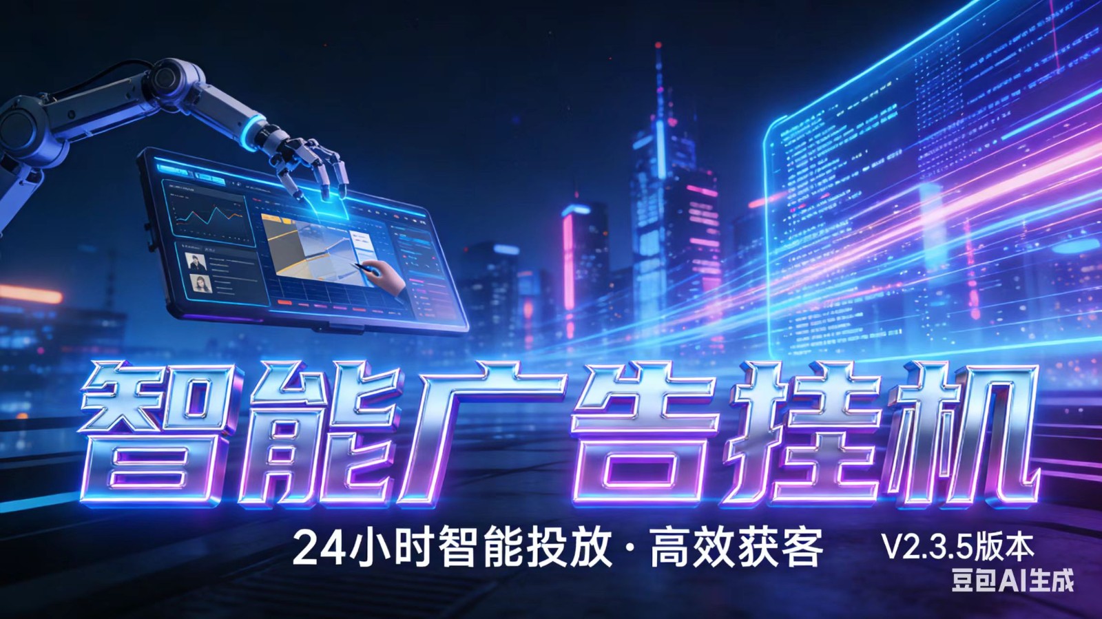AI 广告云挂机 · 全域流量变现平台 - 渡客网创