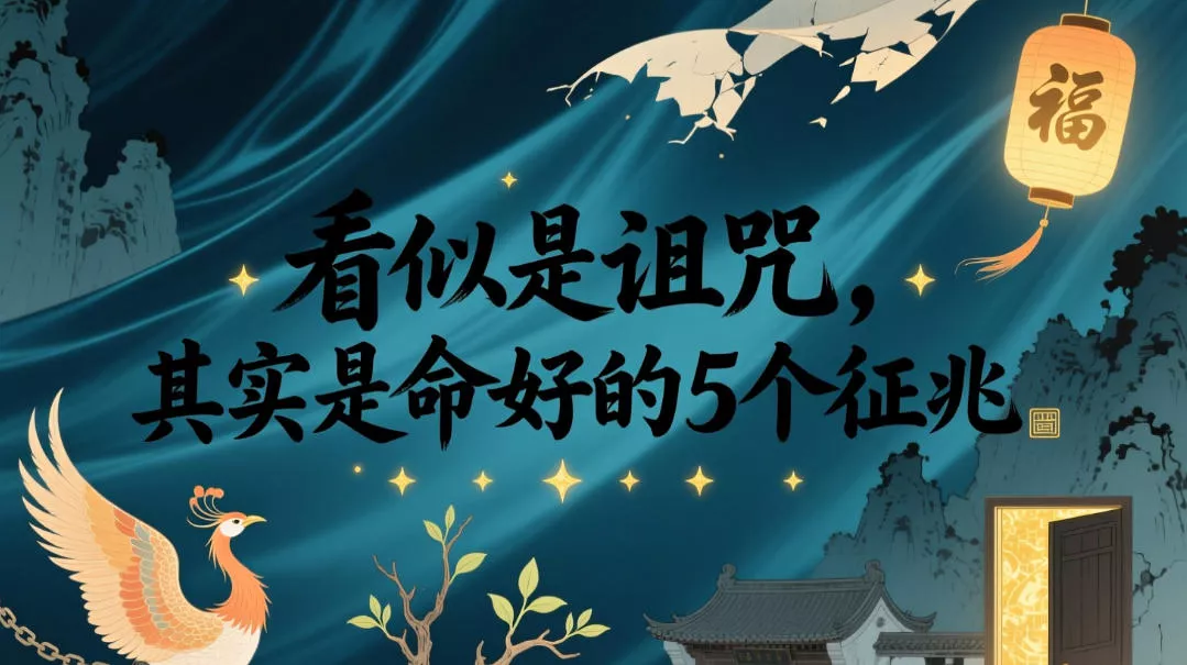 付费文章：看似是诅咒，其实是命好的5个征兆 - 渡客网创