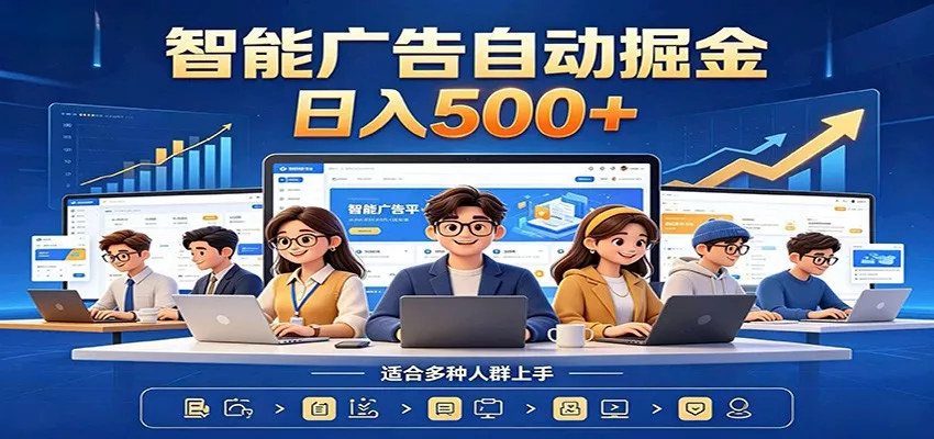 AI风口项目，全程解放双手，后台自动运行赚取收益，每天稳定收益500+ - 渡客网创